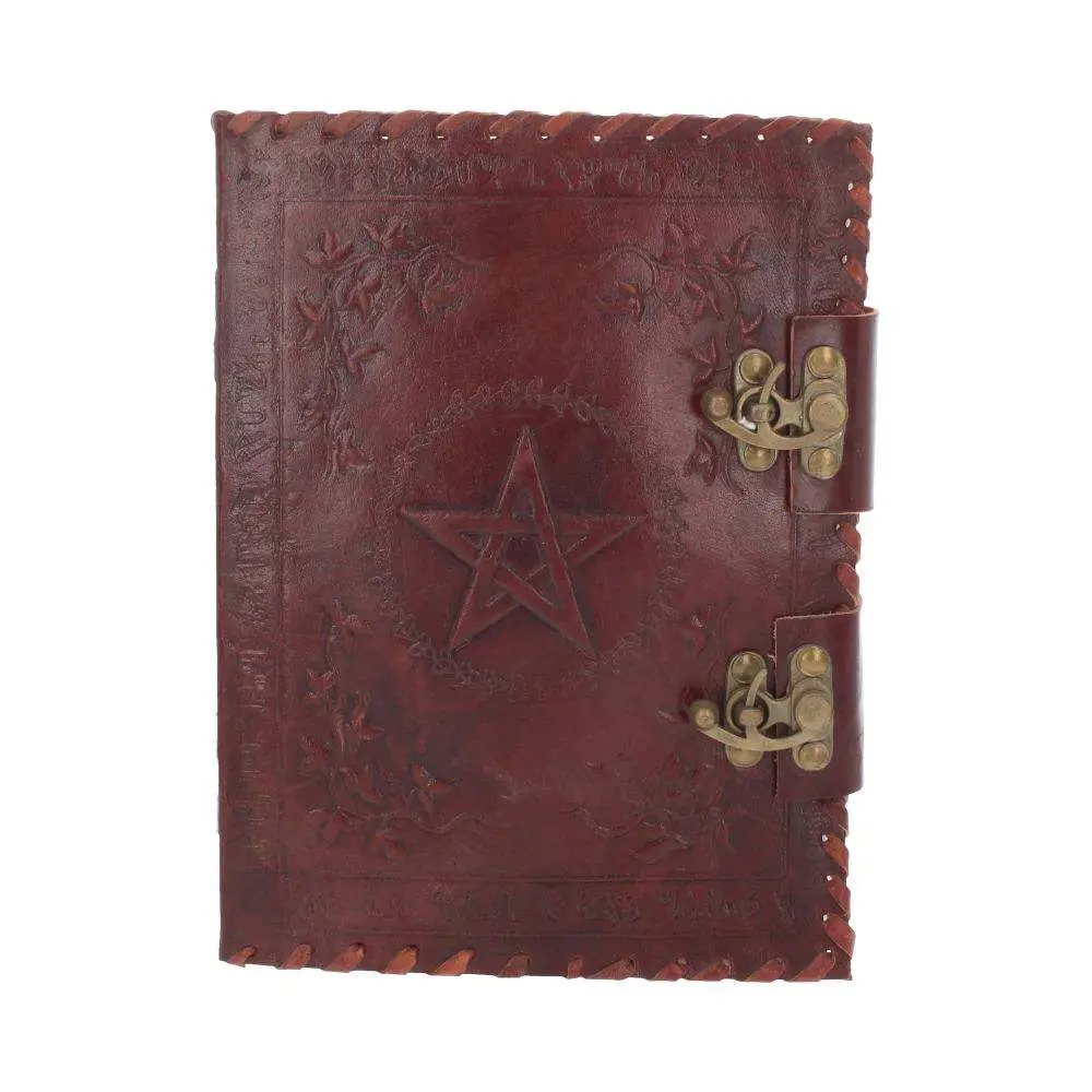 leather diary embossed penta & two lock