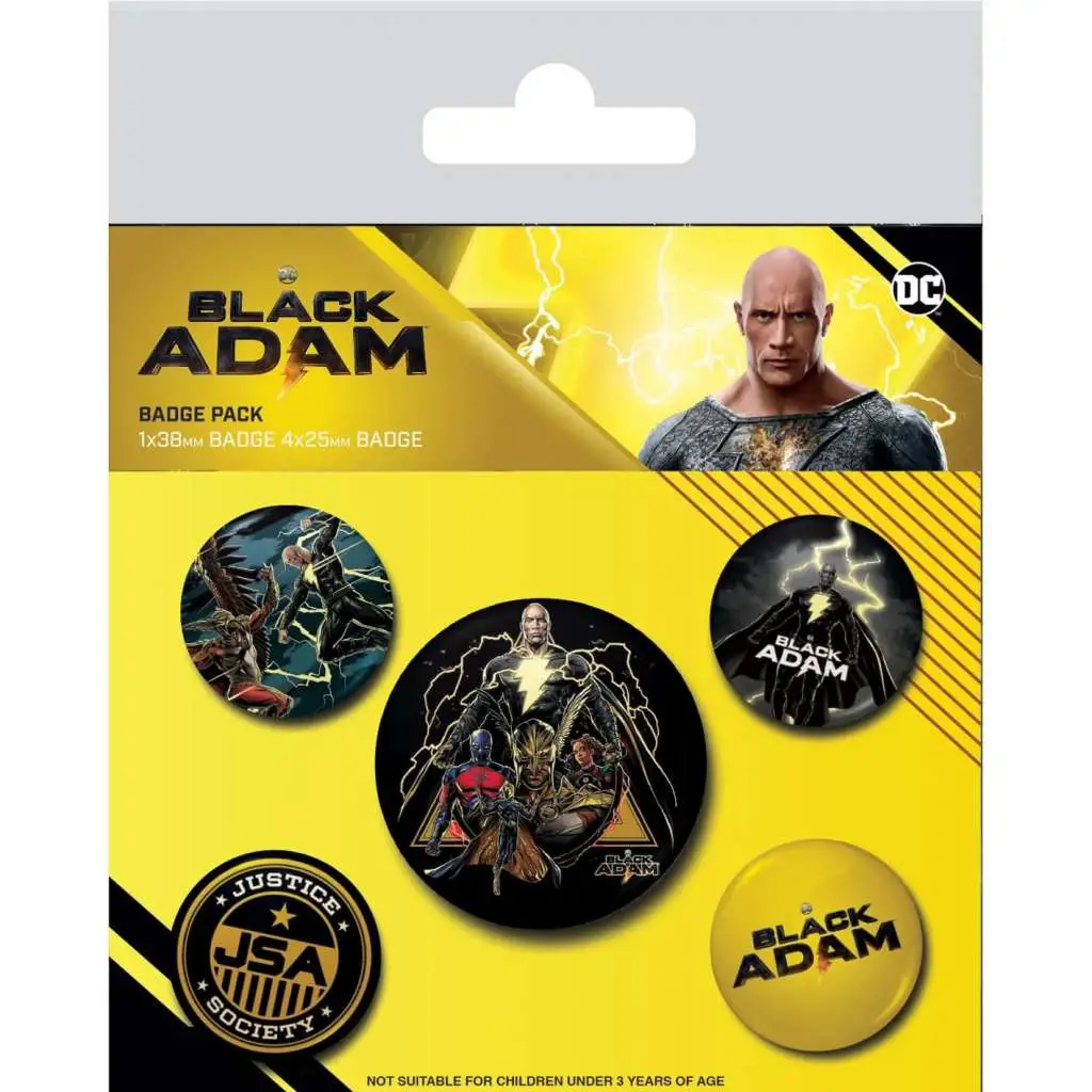 black adam dc comics (heroes) badge pack