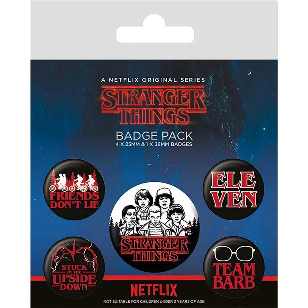 stranger things (characters) badge pack