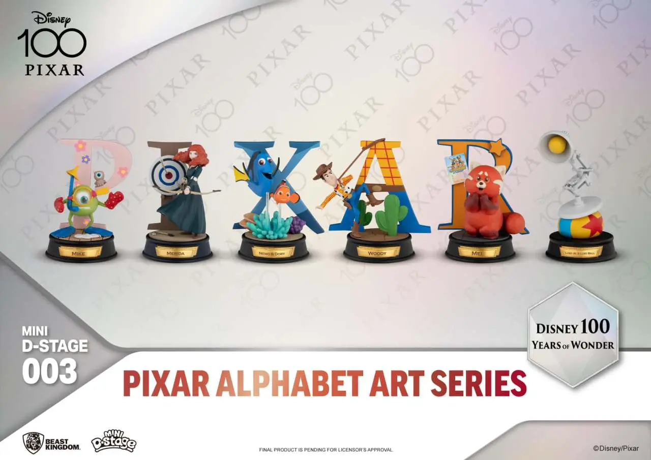 mini ds disney 100 yeras pixar alphabet