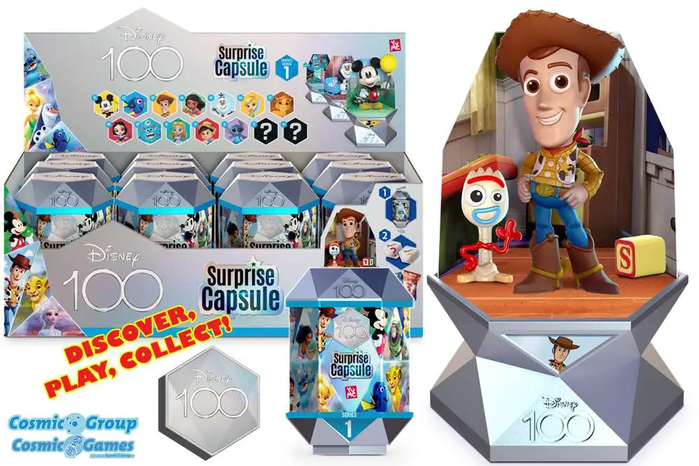 disney 100th years - surprise capsules series 1 - display (12 units)