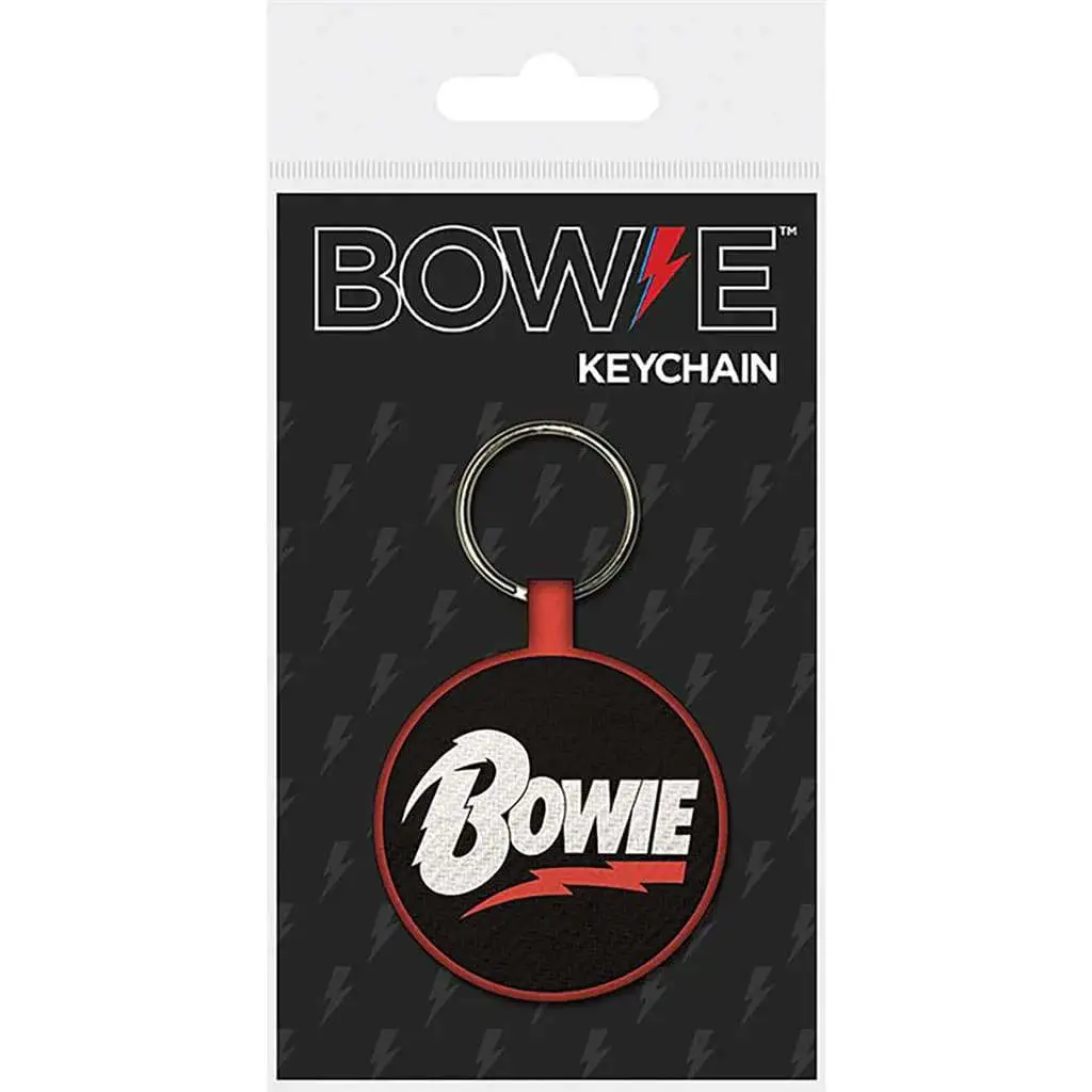 david bowie woven keychain