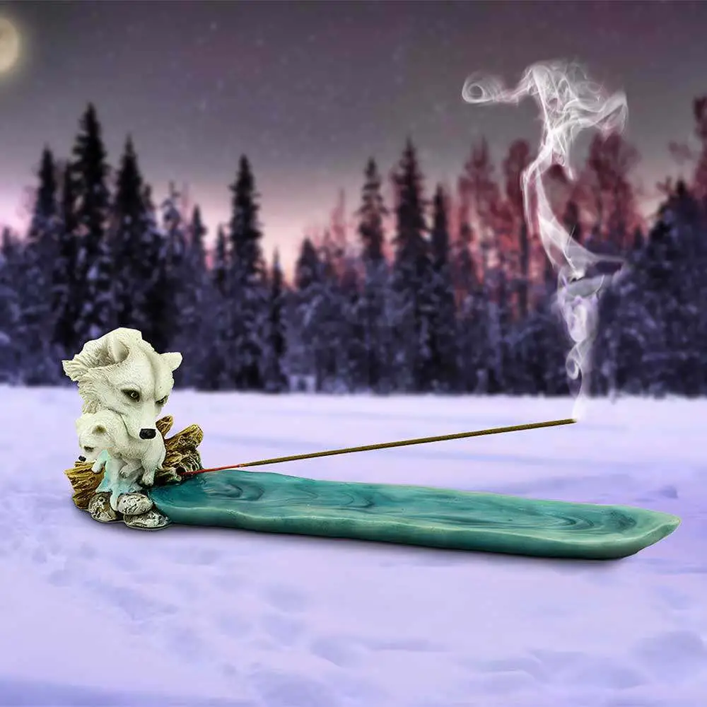 mother's watch wolf incense burner