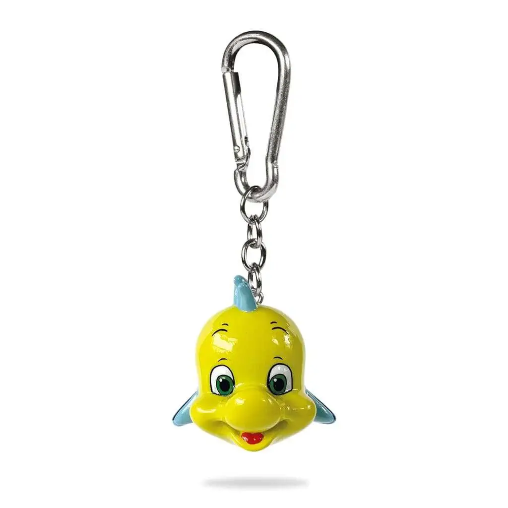 the little mermaid flounder keychain 3d