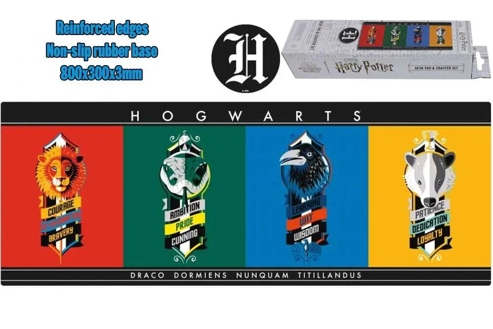 harry potter - xl desk pad and coaster set