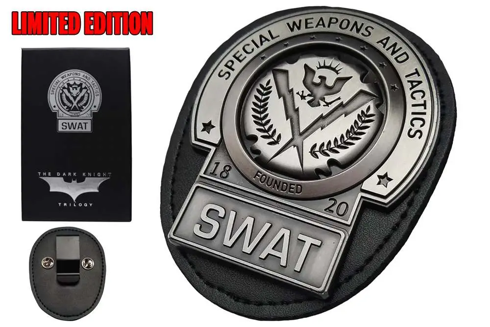 the dark knight gotham city swat badge