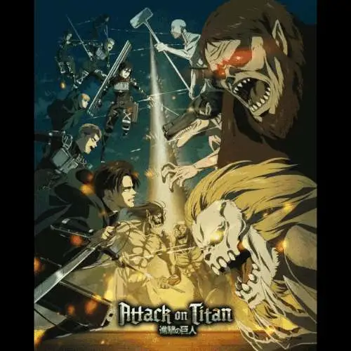 attack on titan lenticular poster