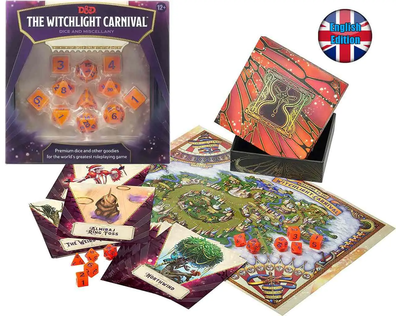 dungeons & dragons: the witchlight carnival dice & miscellany