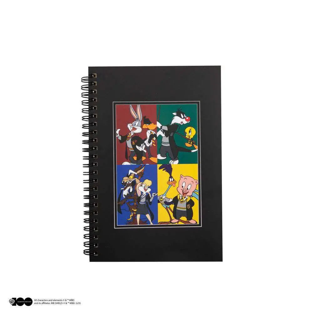 looney tunes hogwarts houses notebook