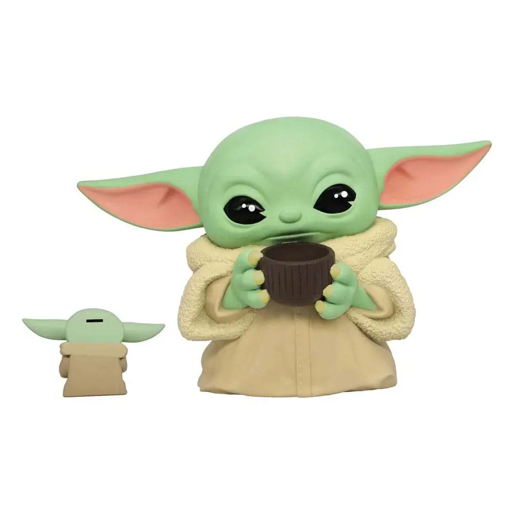 mandalorian child w/cup figural bank