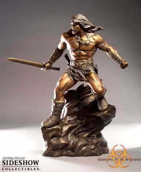 conan the barbarian faux bronze statue