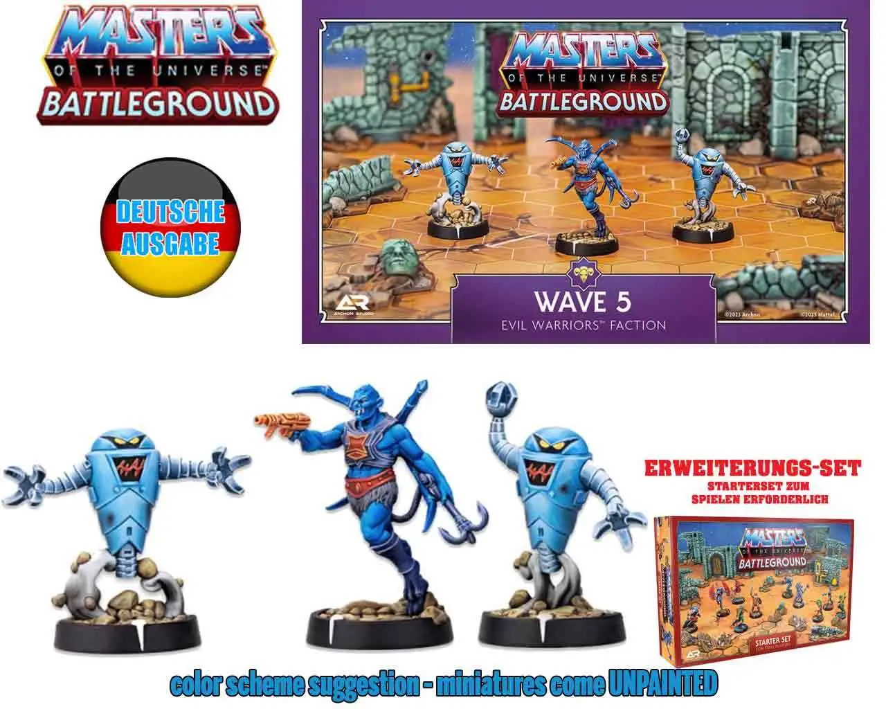 motu:battleground - wave 5 - evil warriors faction - deutsche ausgabe