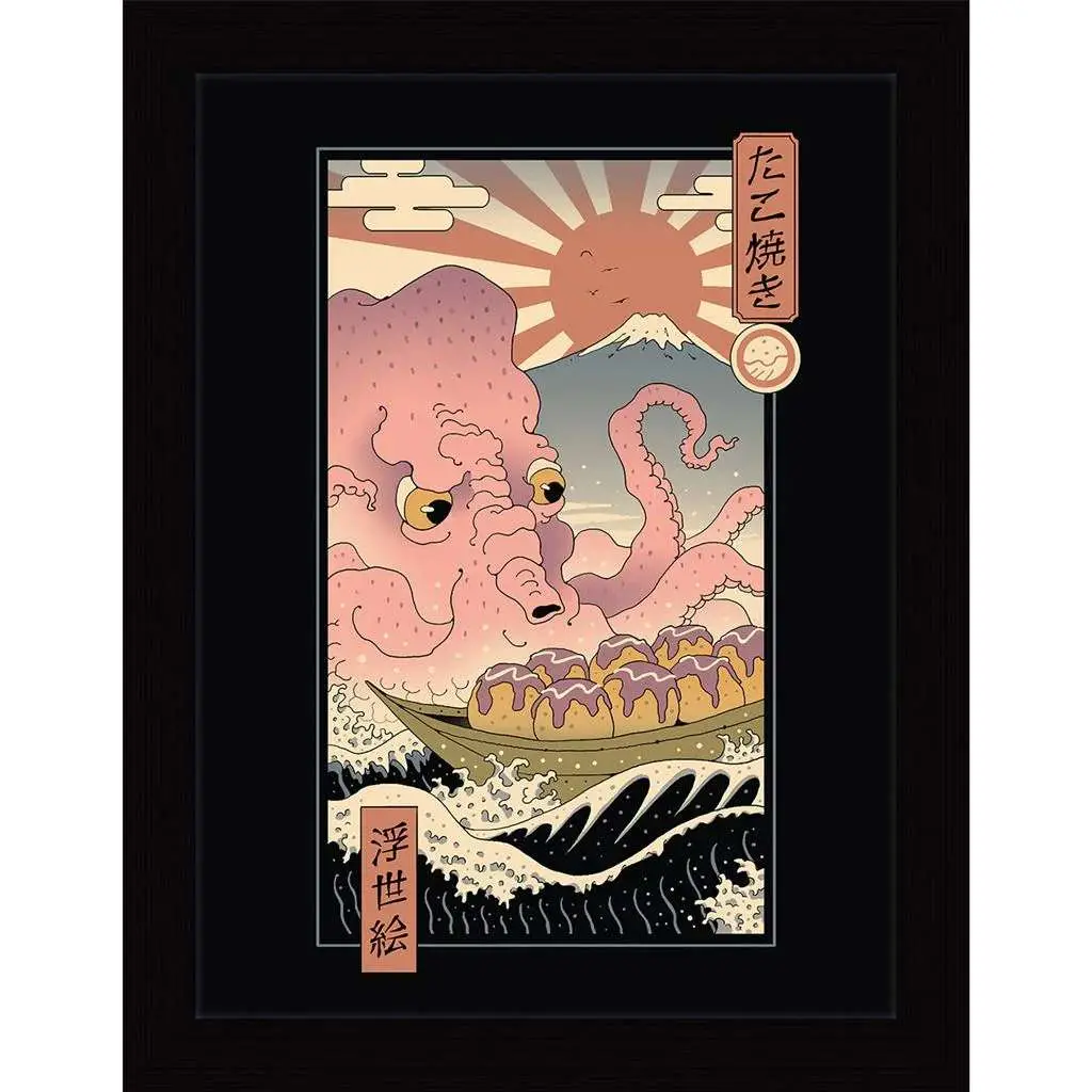 vincent trinidad the great takoyaki collector print framed