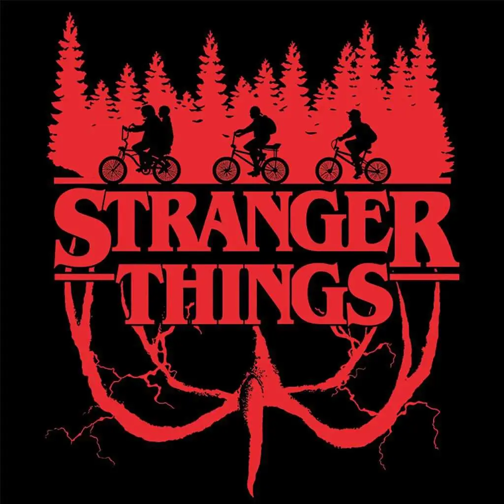 stranger things logo flip deep canvas