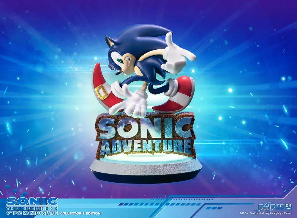 sonic adventure sonic the hedgehog collector edition pvc statue