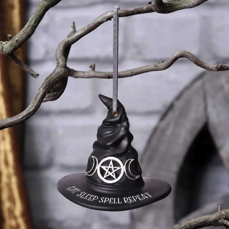 eat sleep spell repeat hanging ornament