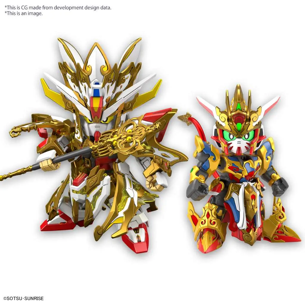 sdw heroes wukong impulse gundam childhood ver  & sanzang strike freedom gundam set