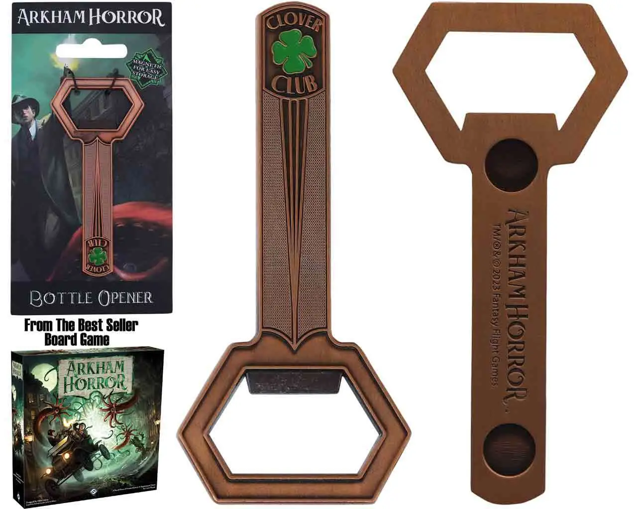 arkham horror - clover club bottle opener