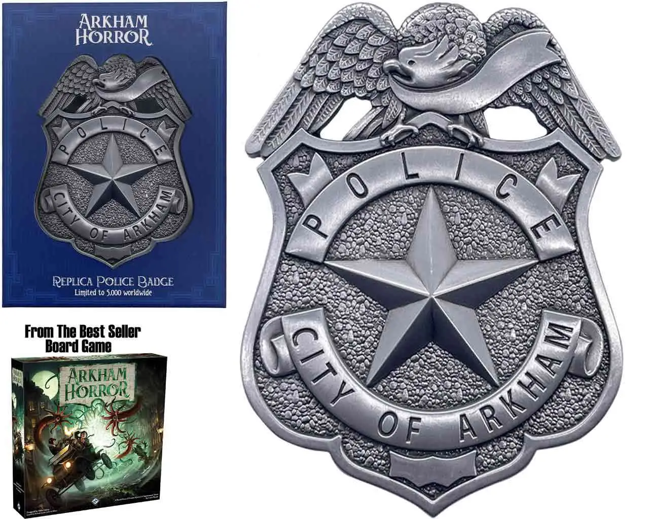 arkham horror - limited edition replica police badge