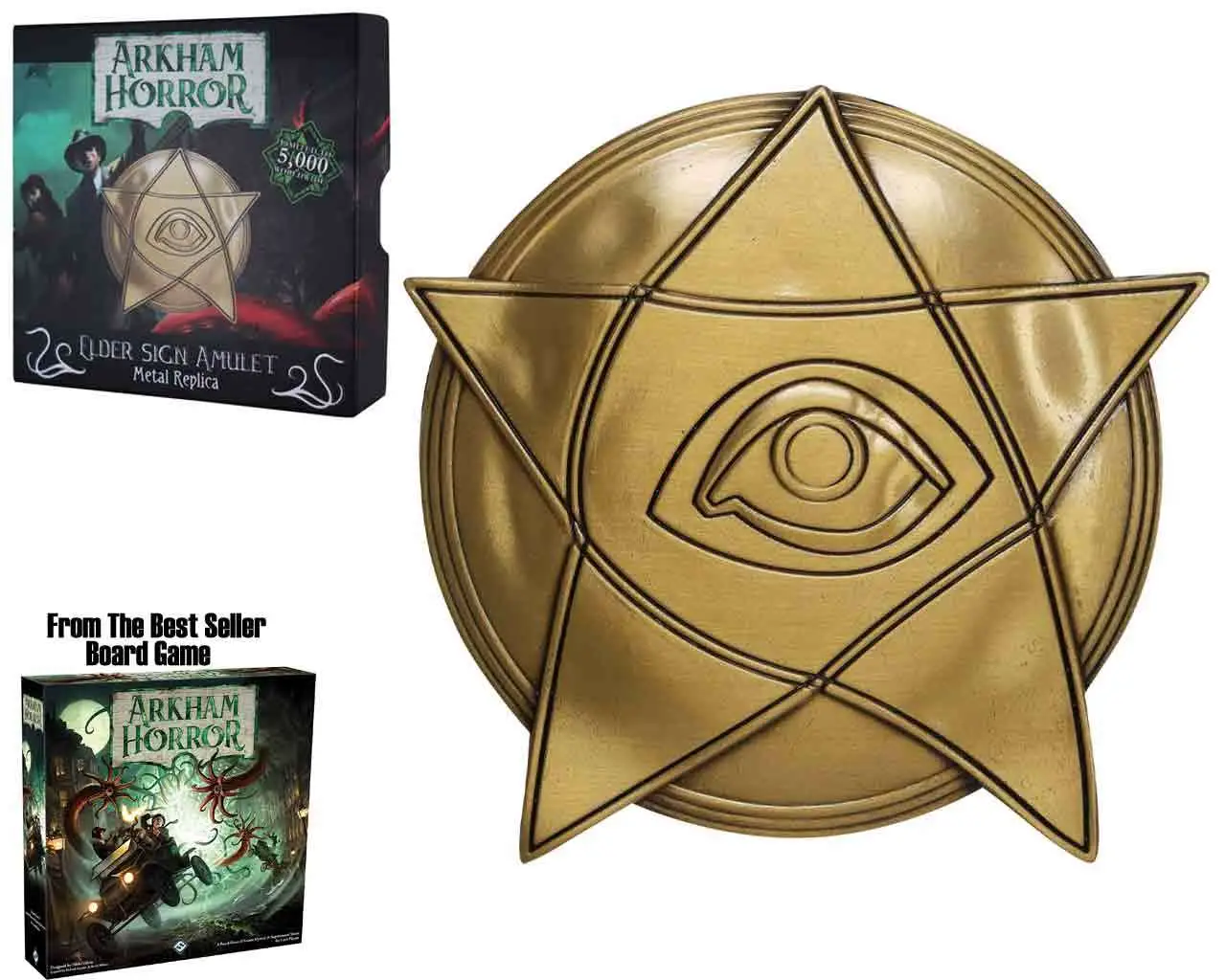 arkham horror - limited edition replica elder sign amulet