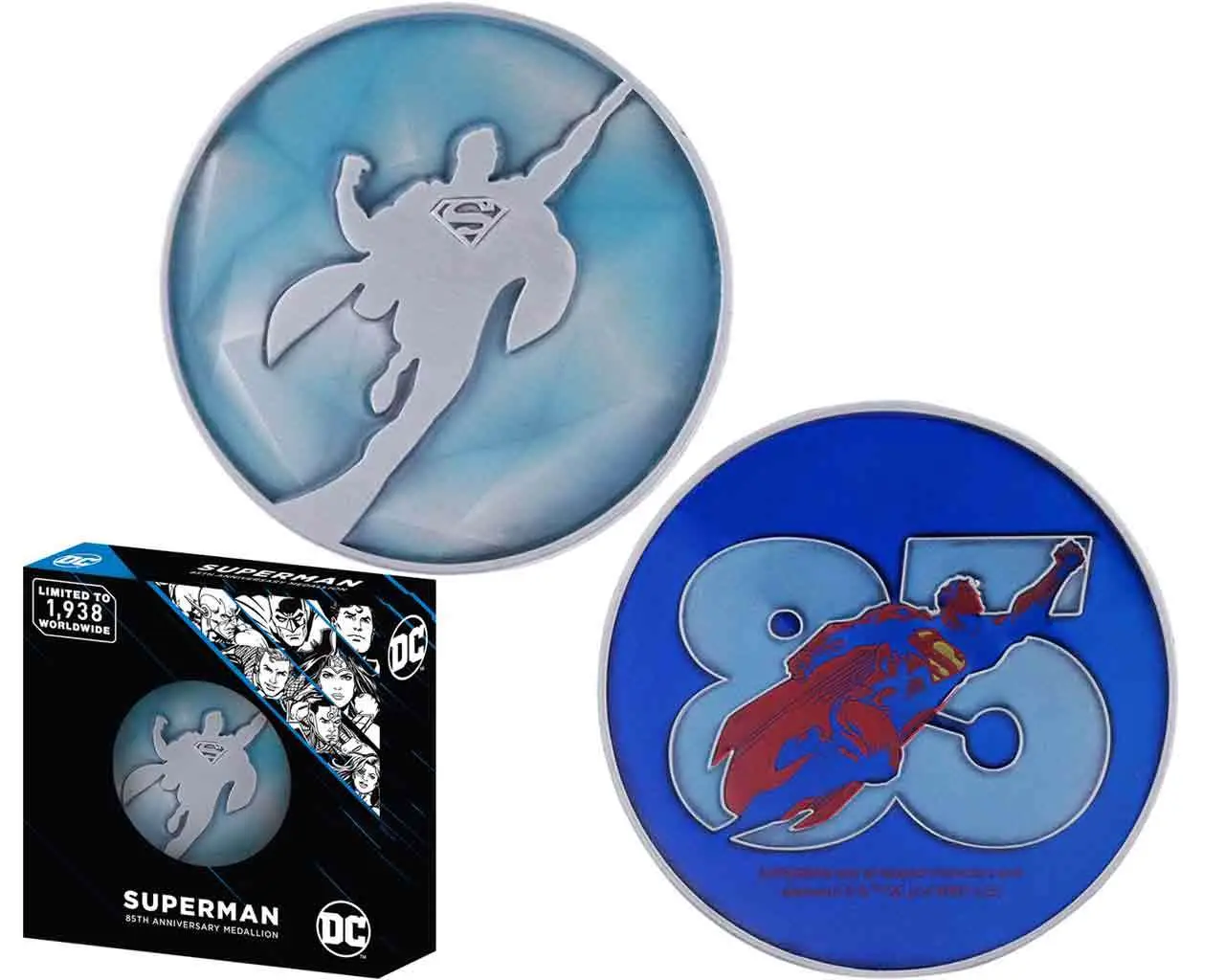 dc comics: superman - 85th anniversary limited edition medallion