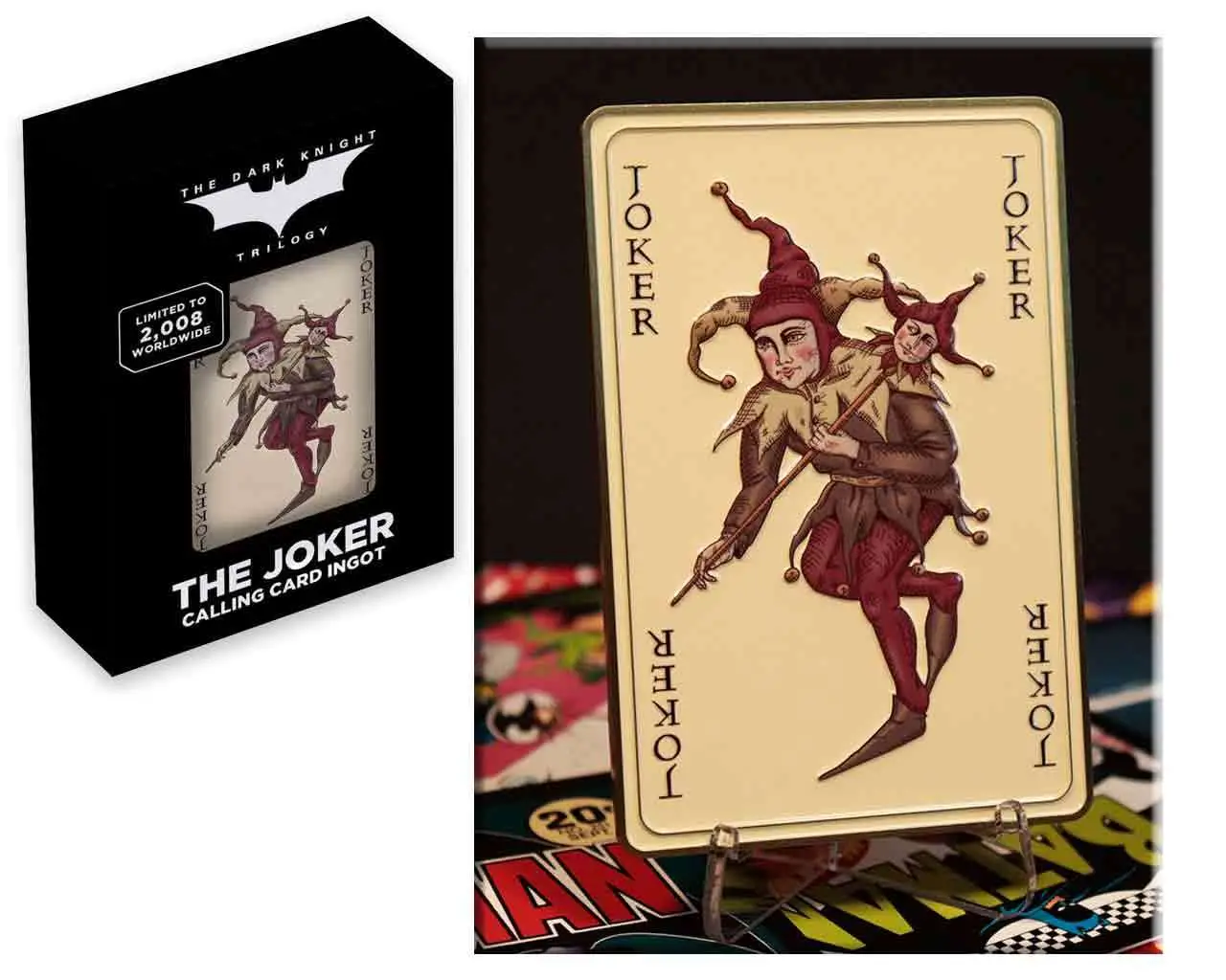 batman begins - joker's card - limited edition ingot