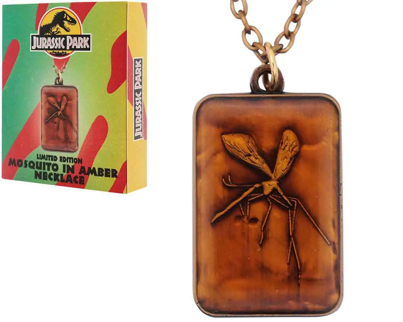 jurassic park - limited edition unisex amber necklace
