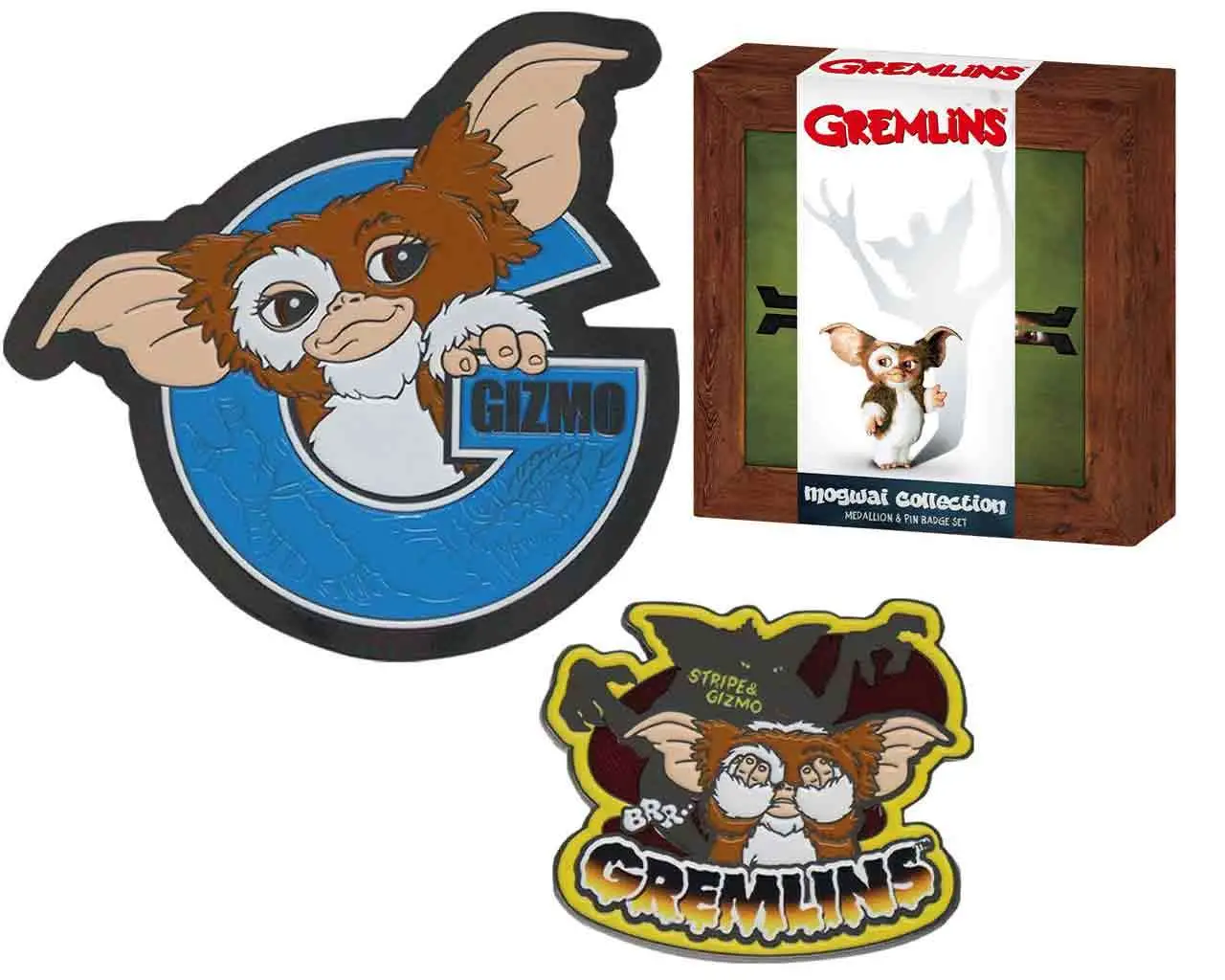 gremlins - limited edition medallion and pin set