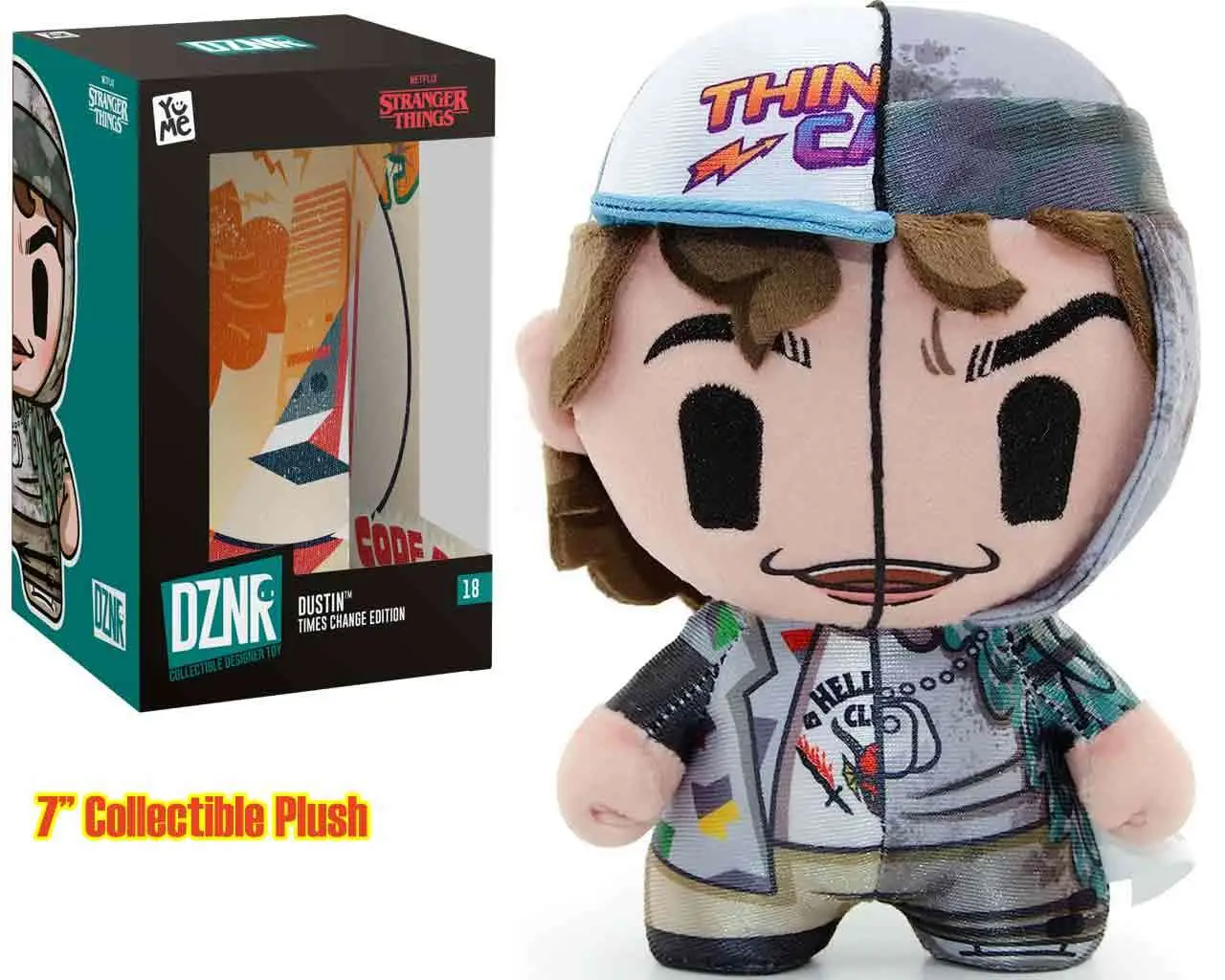 dznr series - stranger things - dustin times change edition - plush in a box