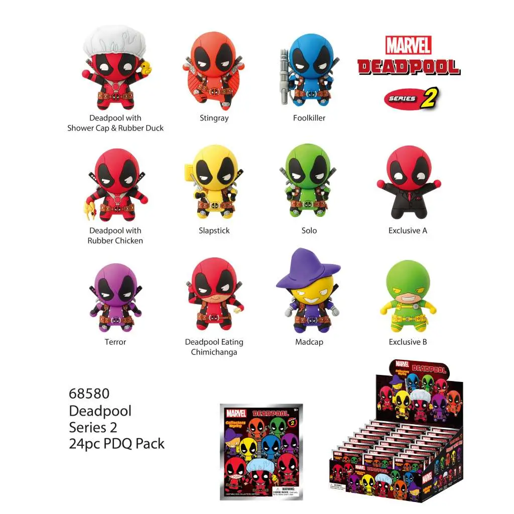 deadpool s.2 bag clip blind box disp (24