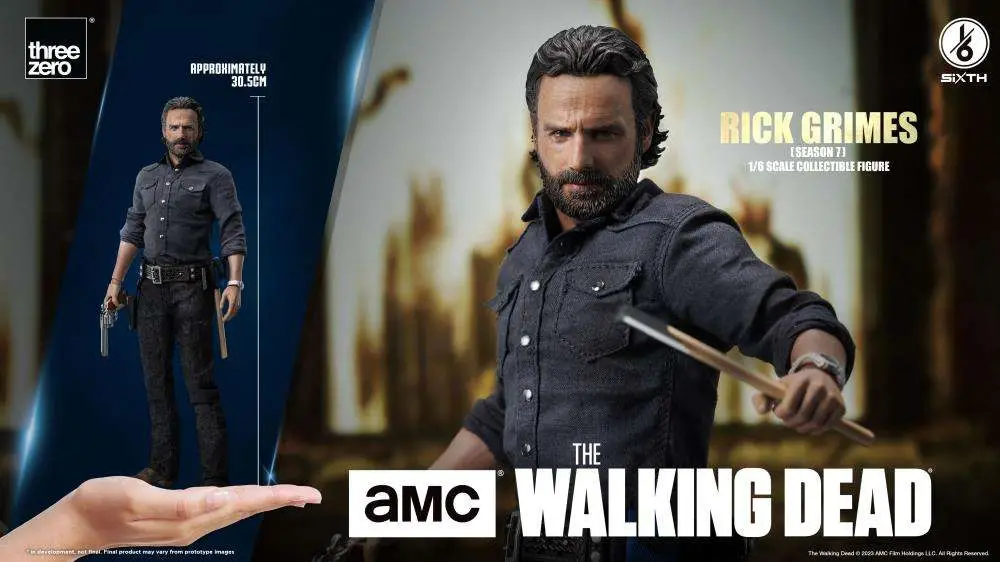 the walking dead rick grimes season 7 1/6 figure