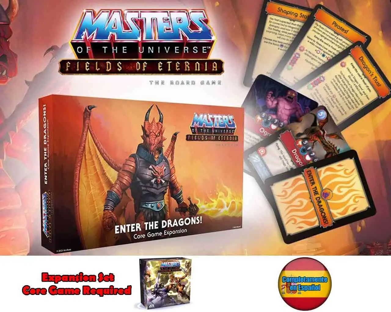 motu: fields of eternia - enter the dragons! edición española