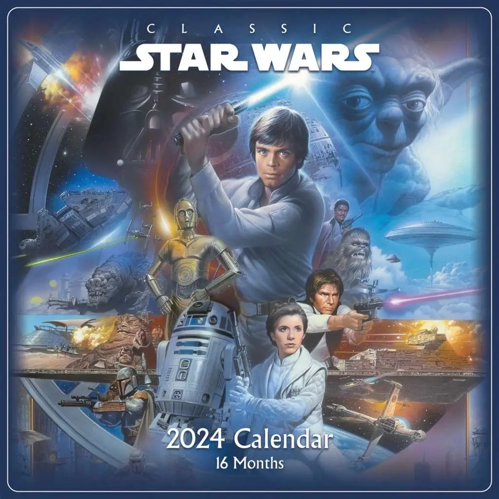 star wars classic 2024 square calendar