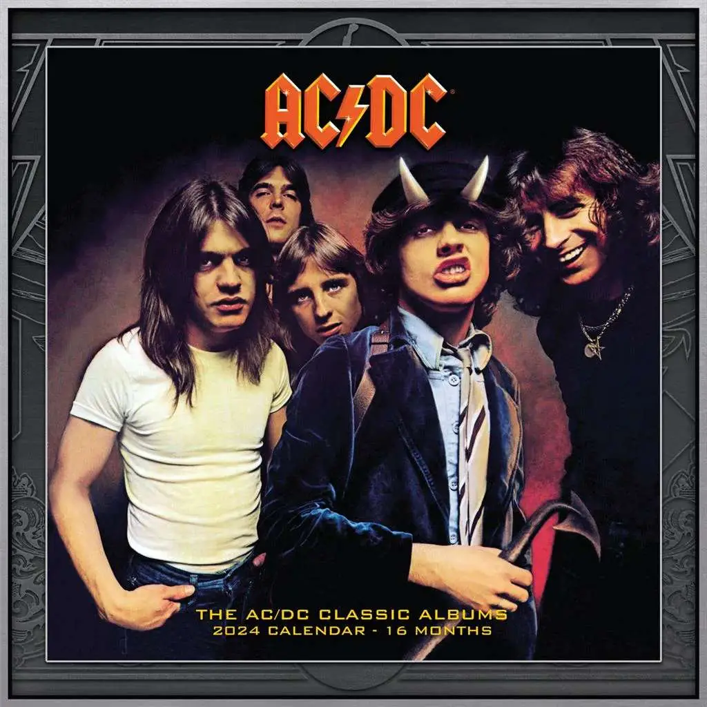 ac/dc 2024 square calendar