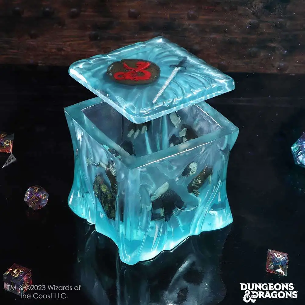 dungeons & dragons gelatinous collectible cube dice box