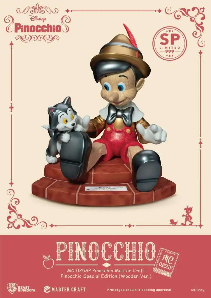 pinocchio pinocchio special wooden edition master craft statue
