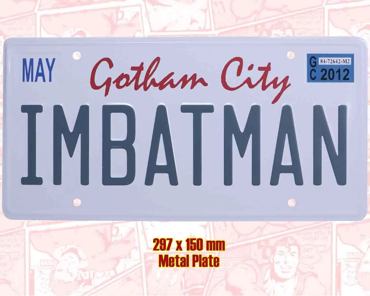 batman - iambatman - plate tin sign