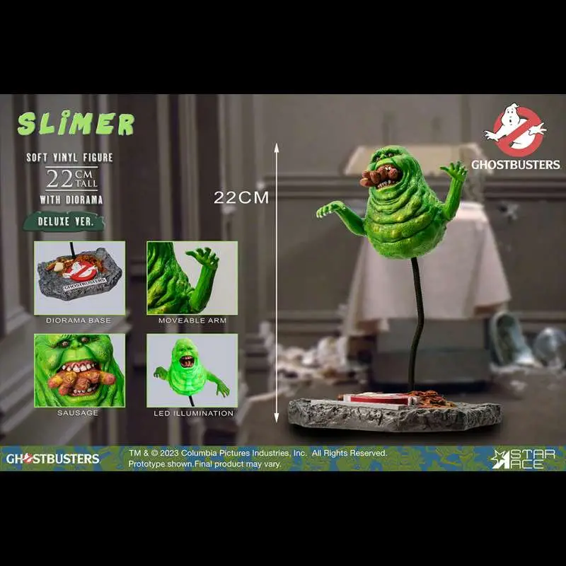 ghostbusters slimer soft vinyl deluxe figure