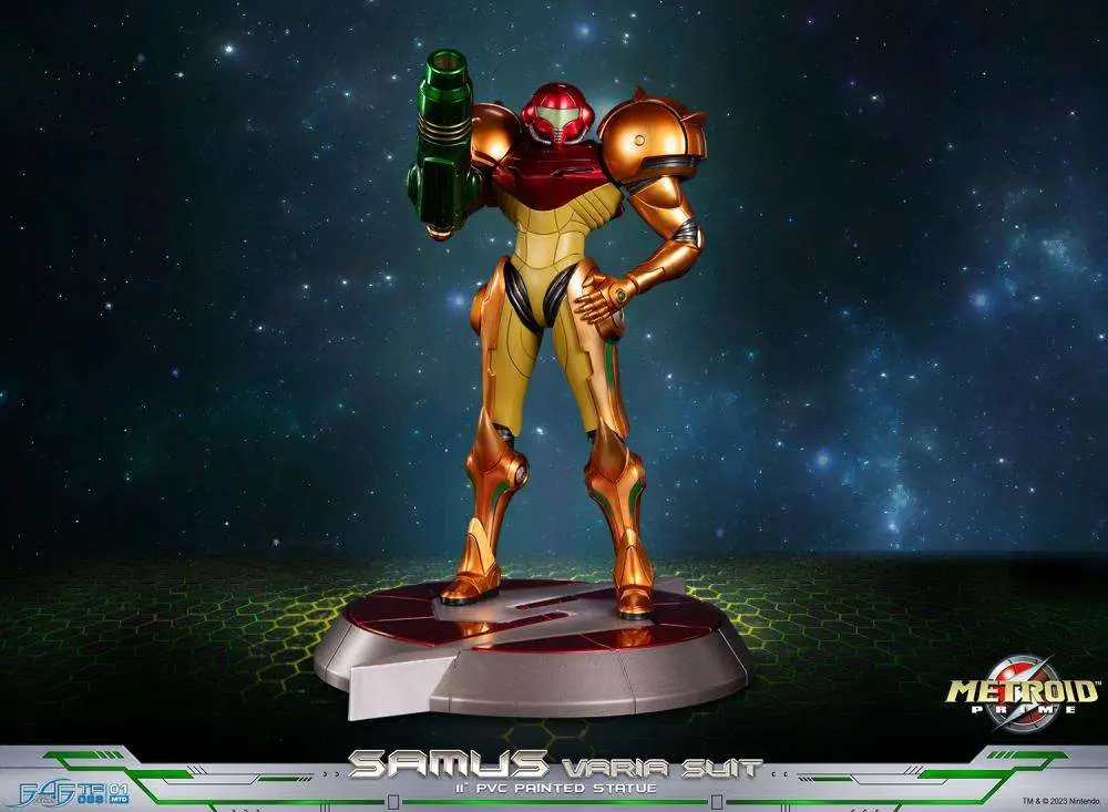 metroid prime samus varia suit pvc statue