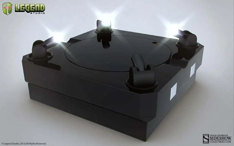 master light black display stage