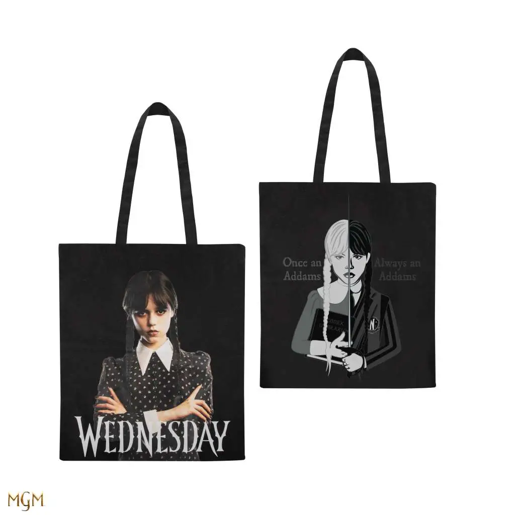 wednesday black tote bag