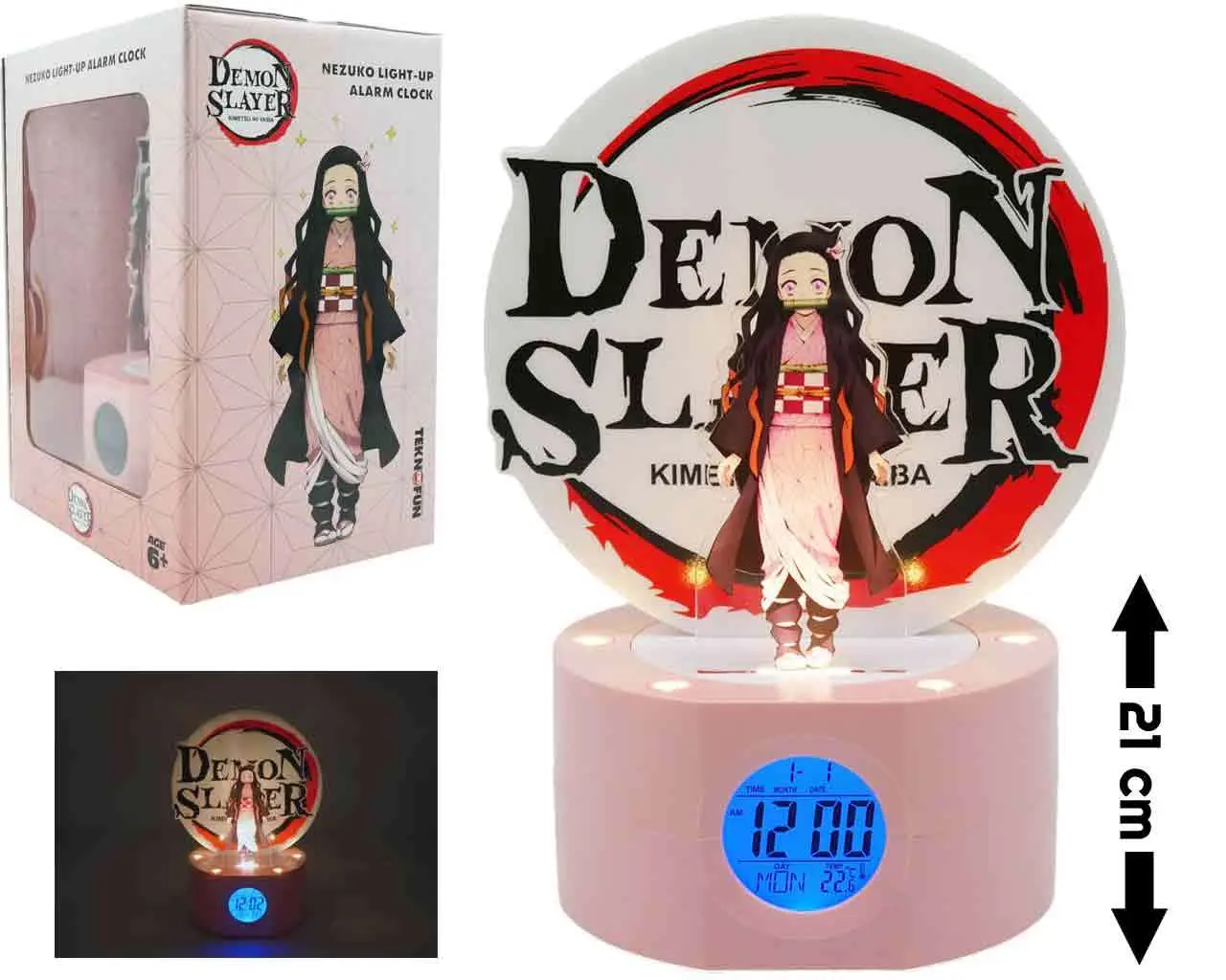 demon slayer - light-up nezuko alarm clock
