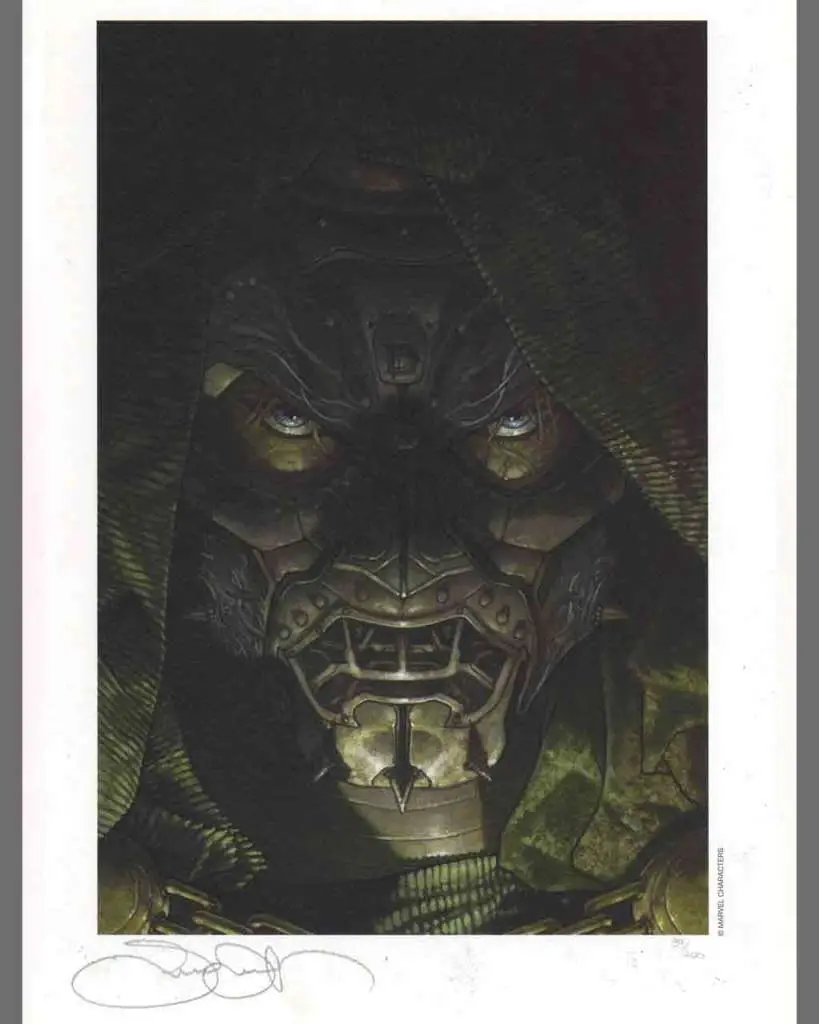 simone bianchi - doctor doom - limited edition lytho