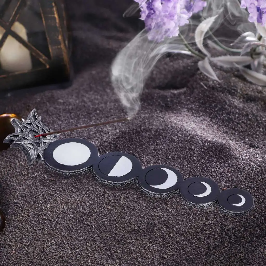 phases of the moon incense burner
