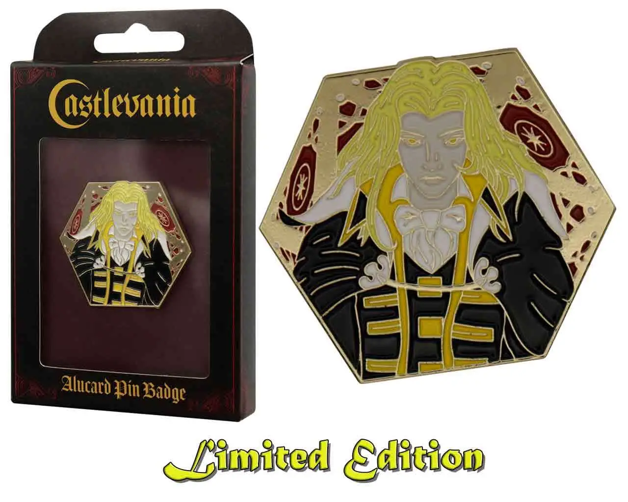 castlevania - alucard - limited edition pin badge