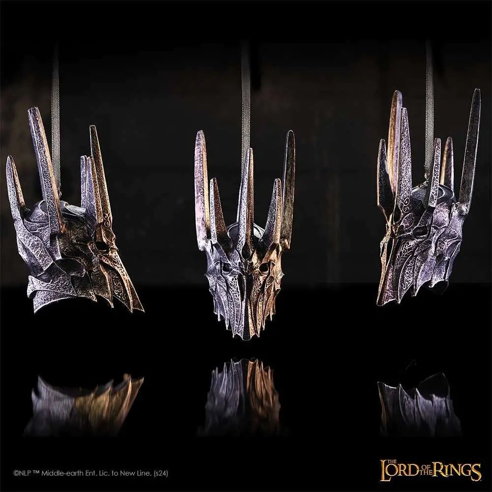 lord of the rings helm of sauron hanging ornament