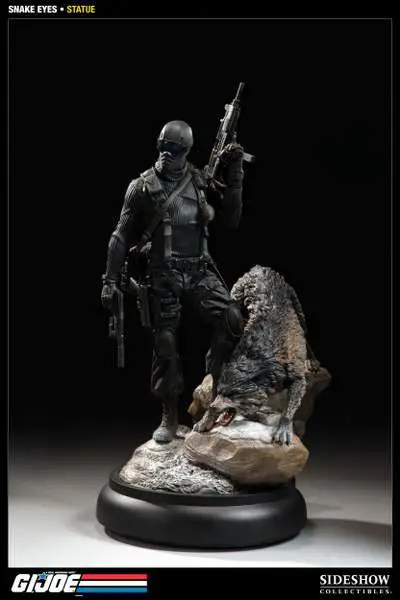 gi joe snake eyes and timber statue