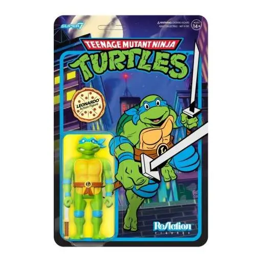 teenage mutant ninja turtles reaction figure w7 leonardo toon
