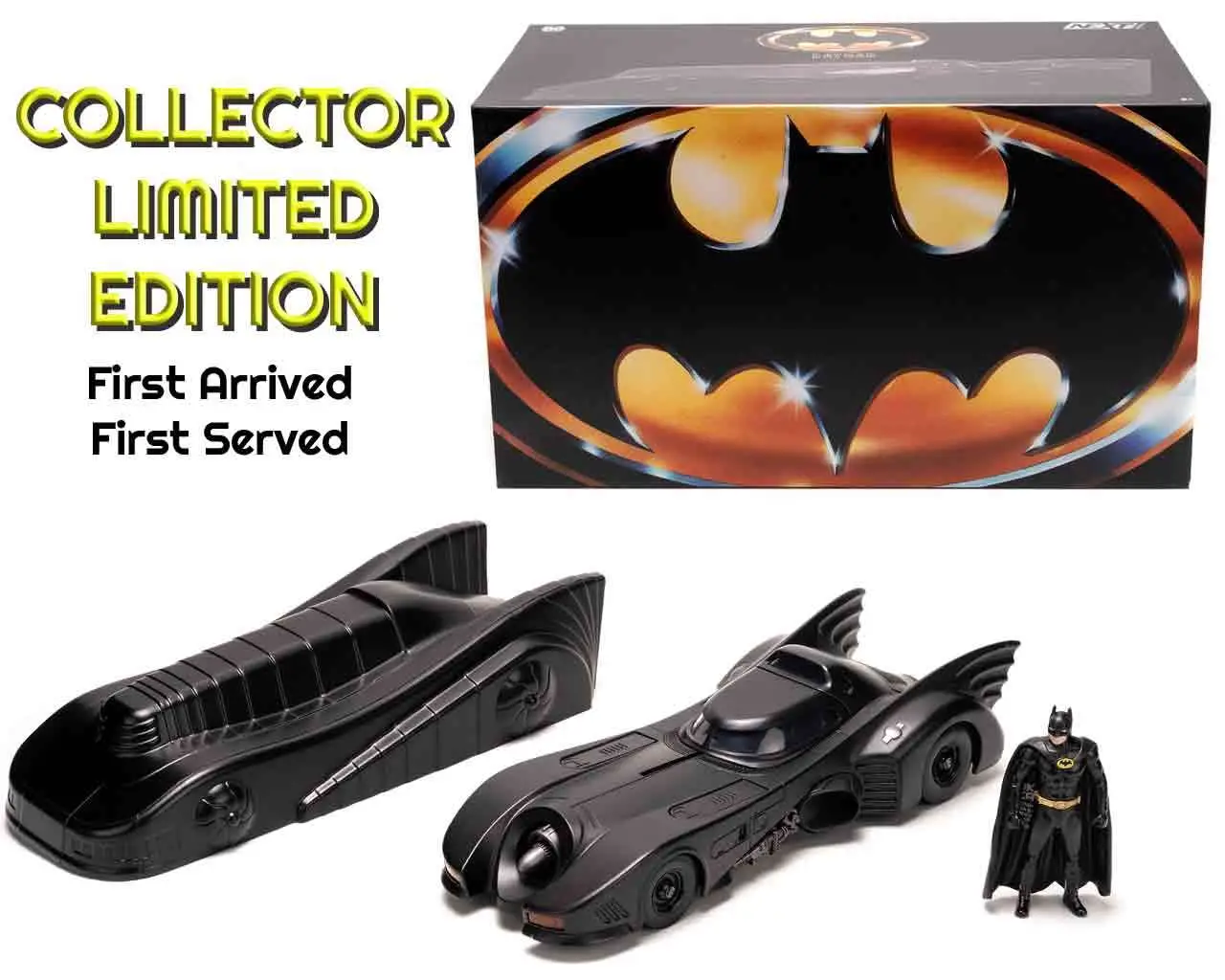batman 1989 - amored batmobile with batman - 1:24 die-cast model limted edition