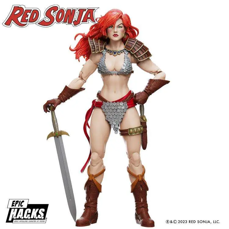 red sonja 50th anniversary epic h.a.c.k.s. figure
